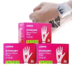 Toalhetes de Limpeza Descartáveis OPULA para Remoção Rápida de Tatuagens e Maquiagem