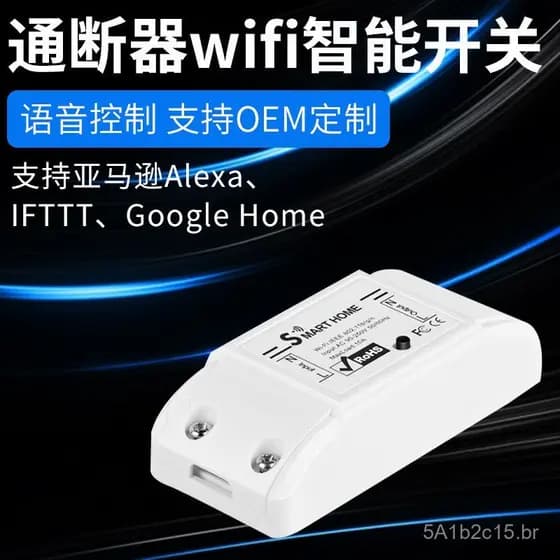 Interruptor Inteligente WiFi Tuya, Controle Remoto Sem Fio por Telefone Móvel, Interruptor com Temporizador, Modificação