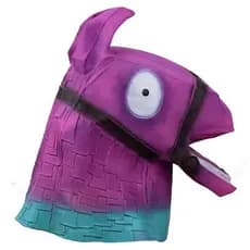 Máscara de Cabeça de Cavalo Roxo, Acessório de Jogo, Máscara de Látex de Unicórnio para Halloween, Máscara de Fantasia p