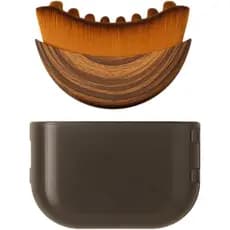 Escova facial linfática Kojiva, escova de drenagem linfática facial, tipo seco, tipo macio, material orgânico, reduz o i