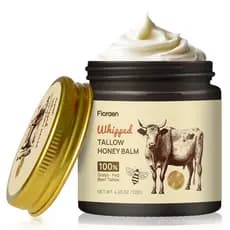 Bálsamo de Sebo de Boi Batido e Mel de Manuka, Sebo de Boi para o Rosto, Cuidado da Pele Sem Fragrância para Pele Seca e