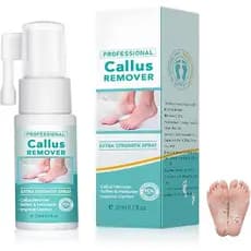 Removedor de Calos Profissional em Spray de Força Extra, Spray para Remoção de Calos nos Pés, Spray para Descamação Inst