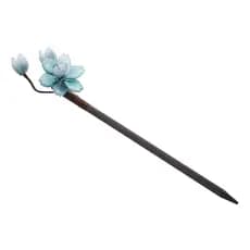 Presilhas de cabelo OUNONA com flores chinesas, hastes de cabelo de madeira em estilo vintage, presilhas retrô para pent