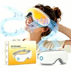 Massageador De Olhos Elétrico Com Vibração e Compressa Quente Alívio Da Fadiga Ocular
