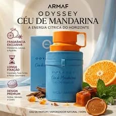Perfume Árabe Masculino Armaf Odyssey Mandarim Sky 100ml Deo Parfum Alta Fixação Original Lacrado
