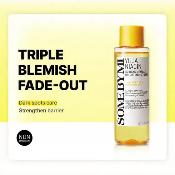 SOMEBYMIYujaNiacinToner150ml, Tônico Iluminador e Clareador para Pele Opaca 9HTX