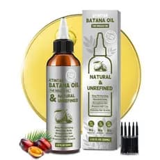 Óleo de Batana 100% Natural para Crescimento Capilar, Óleo Capilar Dr Sebi do Honduras, Cabelos Mais Grossos e Fortes, P