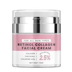Hidratante Facial de Retinol com Bomba Airless - 2,5% Retinol, Pantenol, Ácido Hialurônico