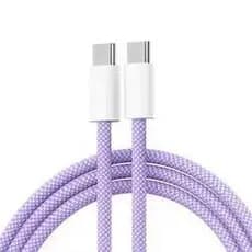 Carregador USB para USB, 3 e 6 pés, carregador rápido de 60 watts em pacote duplo, suporta transferência de dados de 480