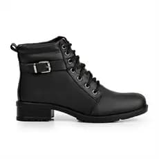 STE 010 Bota Tratorada Botinha Country Galocha Saltinho Vaqueira Fivela Feminina Galocha Coturno Amarrar