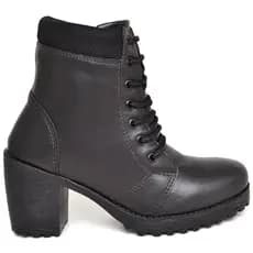 STE 1150 Botinha Salto Alto Vaqueira Blogueira Country Feminina Coturno Galocha Bota Tendencia Inverno Elegante Top