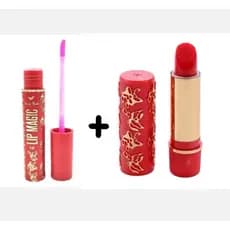 Kit 02 Mágico Da Vovó - Gloss Labial Lip Magic + Batom Longa Duração 24 Horas Vovó-HOT SALE