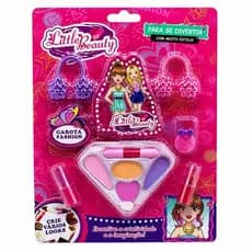 Kit Maquiagem Infantil Garota Fashion Com Acessórios Brinquedo Menina Presente Completo-PD41103