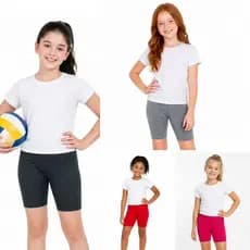 BERMUDA ESCOLA DIA A DIA EXERCÍCIO CICLISTA INFANTIL/JUVENIL MENINA