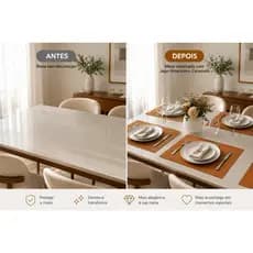 Kit 4 Lugares Americanos Caramelo 45x30cm Mesa Posta Premium Decoração Festas