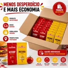 Kit Ketchup + Mostarda Sachê 7g | Predilecta e Ekma - Escolha seu kit ideal menos desperdício e mais economia no seu dia