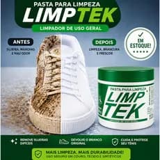 PASTA DE LIMPEZA LIMPA TÊNIS 500G – MULTIUSO REMOVE GORDURA, ENCARDIDO E MANCHAS DIFÍCEIS TÊNIS INOX AZULEIJOS