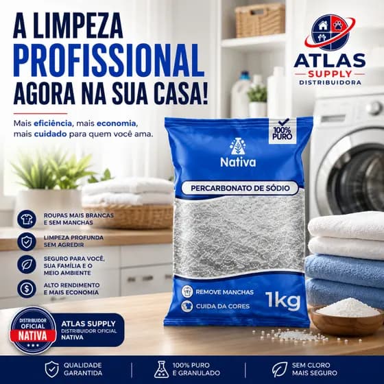 Percarbonato de Sódio 100% Puro Granulado Tira Manchas Removedor de Manchas Alvejante para Roupas Brancas e Coloridas
