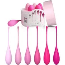 Conjunto Avançado de Treinamento de Kegel com 6 Peças, Exercícios de Kegel para Controle de Peso, Design Integrado, Sili