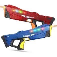 Pacote com 2 Pistolas de Água Elétricas para Adultos e Crianças, Recarga Rápida de Água, Pistola de Jato Automática com