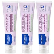 Creme para Assaduras de Fralda Mustela Baby 123 - Protetor de Pele com Óxido de Zinco - Sem Fragrância e Sem Parabenos -