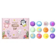 Conjunto de Bolas de Banho Coloridas da Série OceAura - Essenciais de Banho Espumantes com Gradiente Multicolorido
