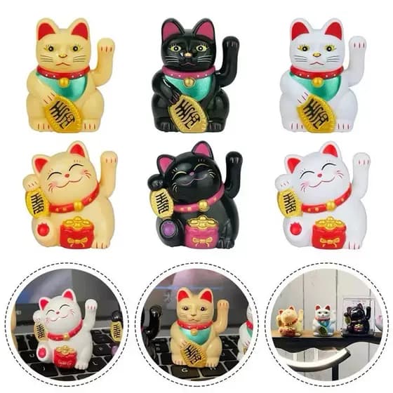 Gato Da Sorte Decoração Casa Japonês Maneki Neko Gatinho Da Sorte