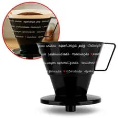 Suporte Para Filtro De Café Coador Decorado Com Bico Direcionador Plasútil -9094