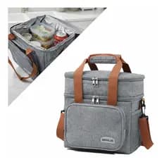 Bolsa Térmica Brivilas 12L Cinza Alça Ajustável MarmitaBolsa Térmica Brivilas 12L Cinza Alça Ajustável Marmita Bolsa Tér