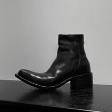 Botas de dedo apontado masculino passarela na moda de sola grossa aumentando Martin botas masculinas assistente botas de