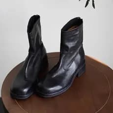 Botas Martin de cano alto para homens e mulheres, botas curtas de sola grossa, casuais, minimalistas, estilo moderno, bo