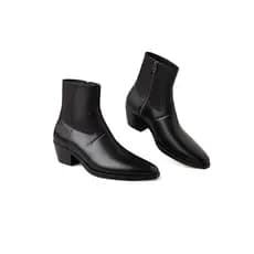 Botas Chelsea aumentadas masculinas na moda ocidental Martin botas com zíper lateral botas masculinas de sola grossa est