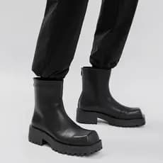 Botas masculinas 2023 novo estilo zíper Martin botas masculinas de alta qualidade All-Match macacão botas estilo britâni