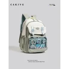 CAKJVG Junior High School Estudantes Mochila Dor Mochila 2025 Novo Estilo Campus Estudante Mochila Grande Capacidade Bol