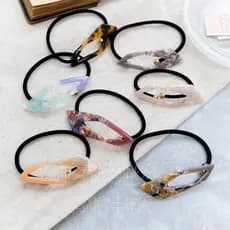 Xixi Molho Folha de Acetato Japonês Adulto Sensação Geométrica Anel de Cabelo Joias Elegantes