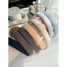 Xixi molho temperamento sarja alta bandana rosto pequeno Hairpin Retro francês All-Match Outing esponja bandana feminino