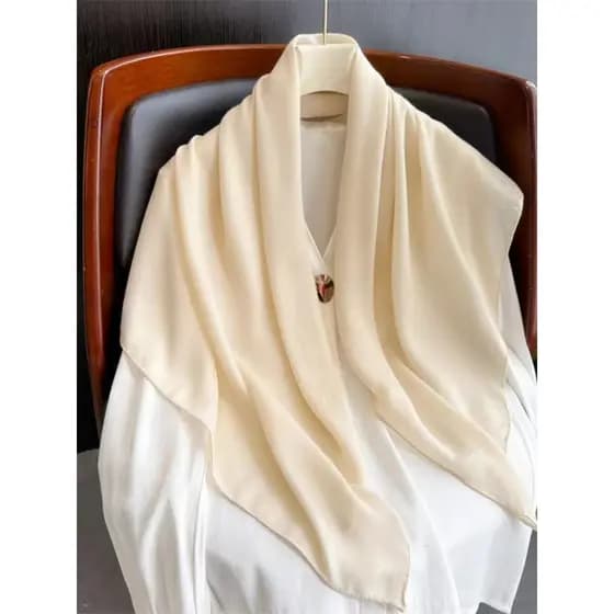 Novo estilo protetor solar cor sólida algodão linho lenço de seda estilo fino decoração All-Match cachecol 90 moda lenço