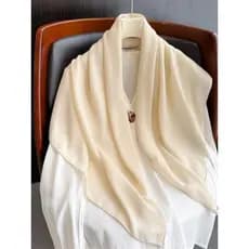 Novo estilo protetor solar cor sólida algodão linho lenço de seda estilo fino decoração All-Match cachecol 90 moda lenço