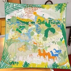 90cm cachecol nepalês selva Animal elefante leão sarja decoração viagem xale grande lenço quadrado envolto busto cacheco