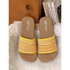 Chinelos de tecido femininos verão exterior usar fundo plano antiderrapante chinelos de praia moda All-Ma