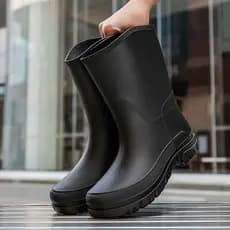 Novo estilo moda botas de chuva masculinas 2025 novo estilo botas de chuva impermeáveis botas de água masculino adulto a