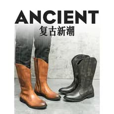 Botas de Cowboy ocidentais masculinas botas de equitação de couro genuíno botas altas estilo inverno botas masculinas na