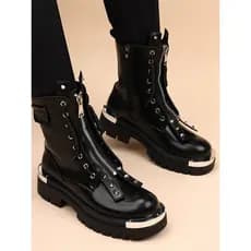 Martin botas masculinas moda Punk motocicleta botas de sola grossa aumentando Chelsea botas mais veludo europeu american