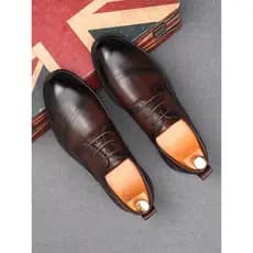 Sapatos de couro masculinos britânicos negócios Formal Wear Derby sapatos casuais sola macia superfície macia Commuter s