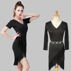 Traje de dança latina feminino adulto novo estilo High-End vestido latino competição desempenho profissional saia de dan