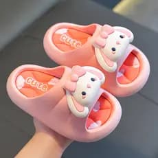 Pequena princesa chinelos infantis meninas interior verão banho antiderrapante 2024 novo estilo crianças da criança sand