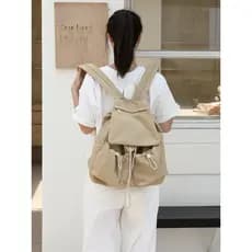 Japonês coreano Casual náilon pano mochila feminina ins Super quente estudante classe mochila simples leve mochila de vi