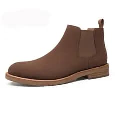 Botas britânicas masculinas de cano médio botas curtas de camurça de alta qualidade botas Martin de inverno botas Chelse