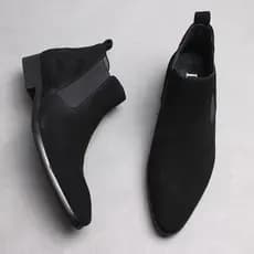 Martin botas masculinas botas de couro de inverno de alta qualidade Chelsea botas masculinas botas curtas de lã britânic