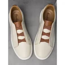 Sapatos de couro de trabalho sem renda masculino 2025 novo estilo sapatos masculinos de sola macia couro genuíno outono
